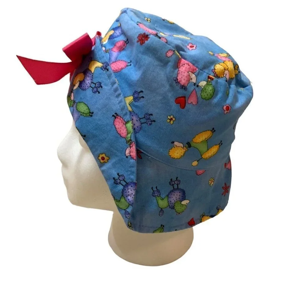 Chicken Noodle San Francisco Baby Girl's  Bucket Hat Infant Size Dog Print Bow